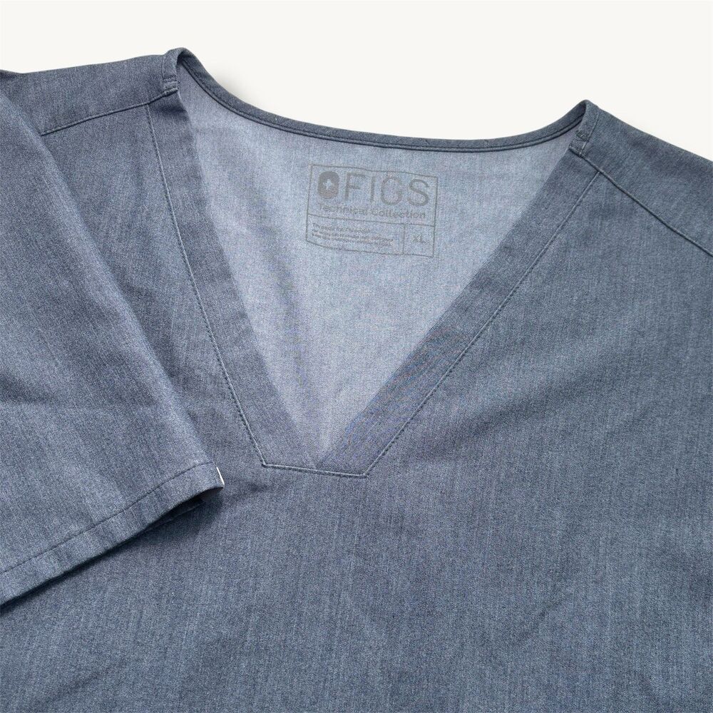 Figs Scrub Top Casma Three‎ Pocket Scrub Shirt Women's Xl - Graphite